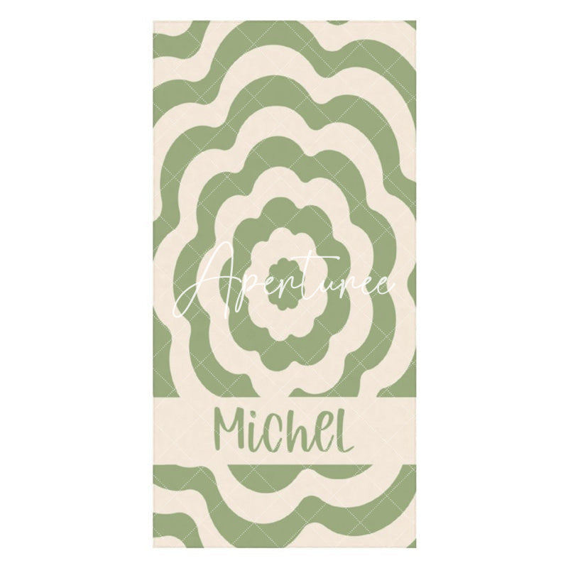 Custom Name Beautiful Patterns Beach Towel For Girls